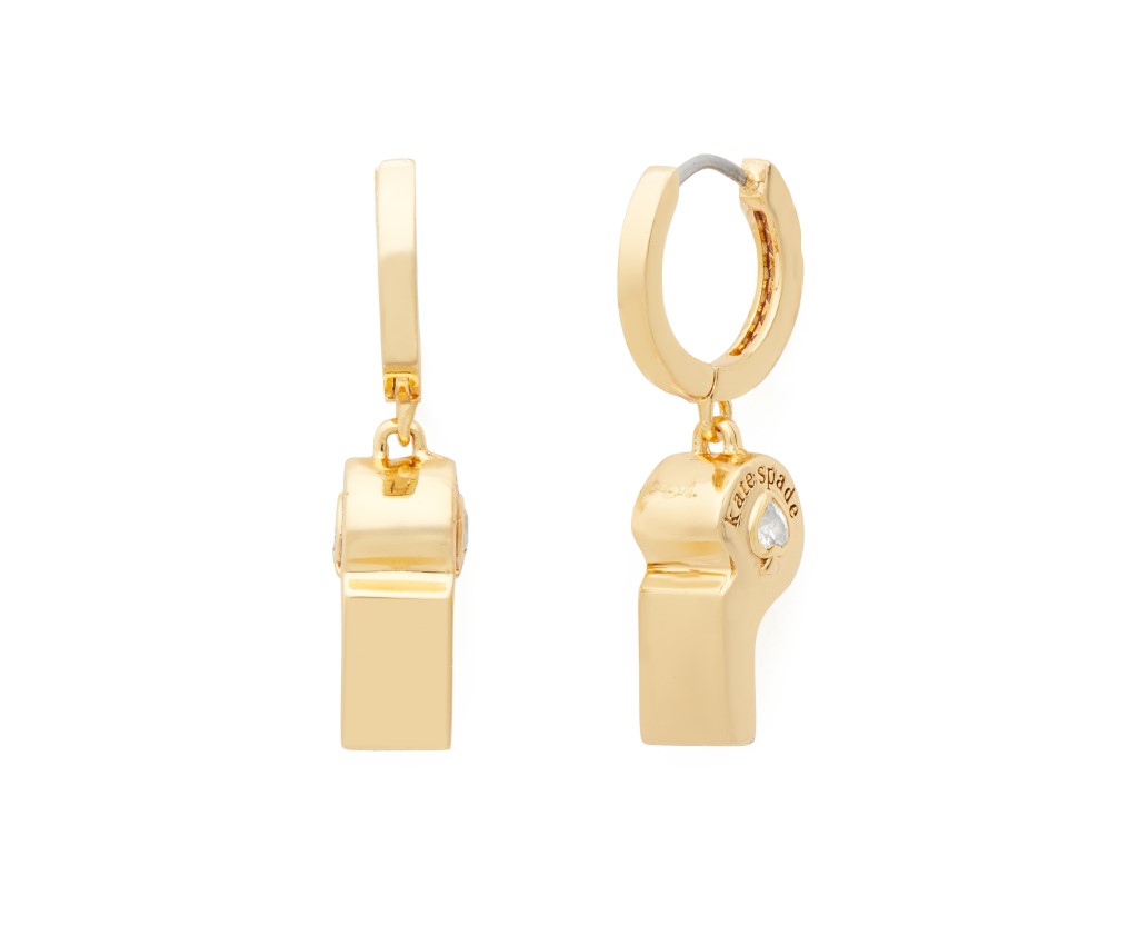 On The Ball Earring (Clear/Gold)